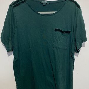 Lauren Ralph Lauren Men's Green Solid Crew Neck Short Sleeve T-Shirt Size 3X